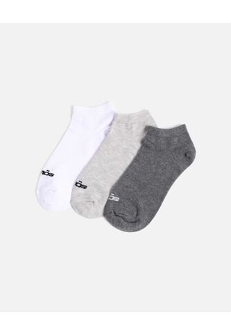 Pack X3 Medias Tobilleras X3 Para Mujer Gris Atmos Atmos