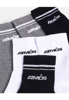 Pack Medias Caña Media Algodón X3 Para Hombre Surtido Atmos