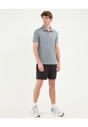Polo Para Hombre Cuello Maquina Sin Bolsillo Color Gris Marca Atmos #32110008