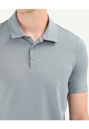 Polo Para Hombre Cuello Maquina Sin Bolsillo Color Gris Marca Atmos #32110008
