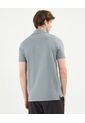 Polo Para Hombre Cuello Maquina Sin Bolsillo Color Gris Marca Atmos #32110008 de Atmos