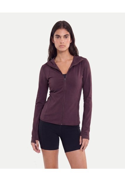 Chaqueta Hoodie Training Aeroflow  Para Mujer Morado Atmos