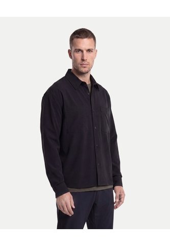 Camisa Técnica Con Bolsillo Práctica  Para Hombre Negro Atmos Atmos