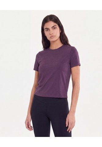 Camiseta Boxy Con Bonding  Para Mujer Morado Atmos Atmos