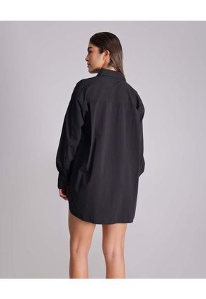 Camisa Para Mujer Manga Larga Color Negro Marca Atmos #31010006