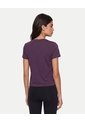Camiseta Boxy Con Bonding  Para Mujer Morado Atmos de Atmos