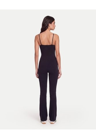 Enterizo Largo De Tiras Aerius Skin  Para Mujer Negro Atmos Atmos
