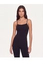 Enterizo Largo De Tiras Aerius Skin  Para Mujer Negro Atmos de Atmos