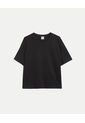 Camiseta Oversize Básica  Para Mujer Negro Atmos de Atmos