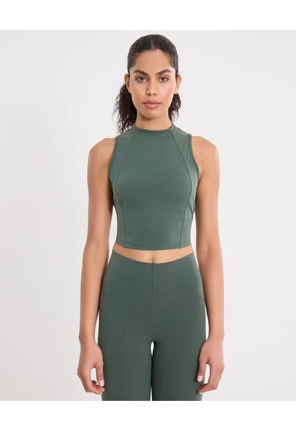 Camiseta Para Mujer Manga Sisa Cuello Redondo Color Verde Marca Atmos #31090297