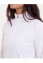 Buzo Deportivo Half Zipper  Para Mujer Blanco Atmos de Atmos