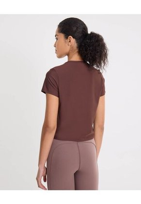 Camiseta Para Mujer Manga Corta Cuello Redondo Color Café Marca Atmos #31090295