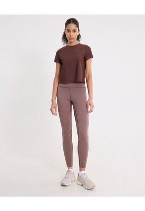 Camiseta Para Mujer Manga Corta Cuello Redondo Color Café Marca Atmos #31090295