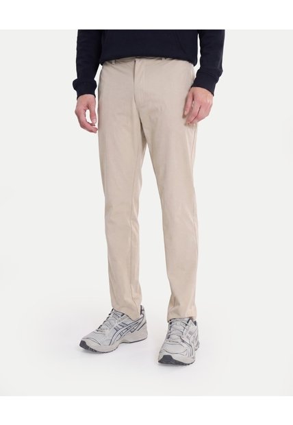 Pantalón Técnico Chino Flowtech  Para Hombre Crema Atmos