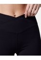 Short Pretina Cruzada Aerius Skin 15 Cm  Para Mujer Negro Atmos de Atmos