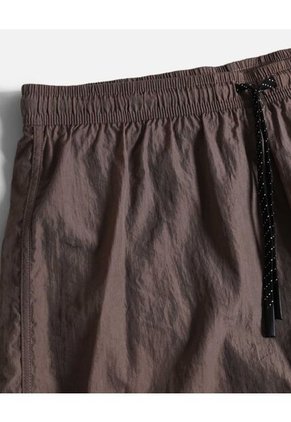 Pantaloneta De Baño Con Cordón  Para Hombre Café Atmos