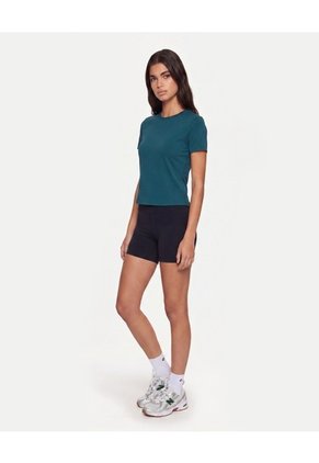Camiseta Boxy Training  Para Mujer Verde Atmos
