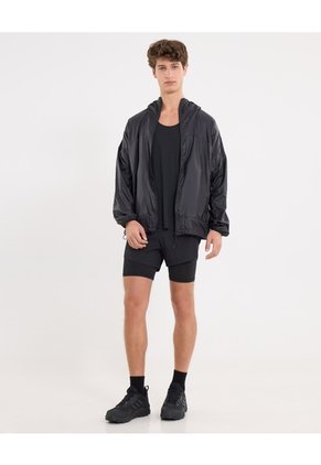 Bermuda Running Con Biker  Para Hombre Negro Atmos