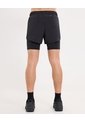 Bermuda Running Con Biker  Para Hombre Negro Atmos de Atmos