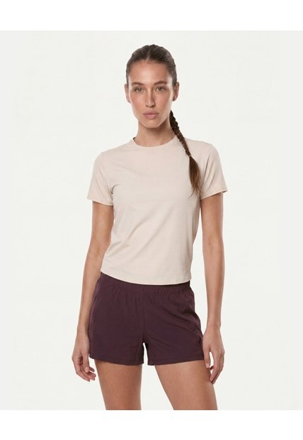 Short Running Con Brief Aeroflow  Para Mujer Café Atmos