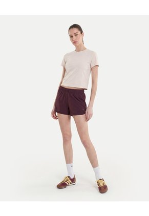 Short Running Con Brief Aeroflow  Para Mujer Café Atmos