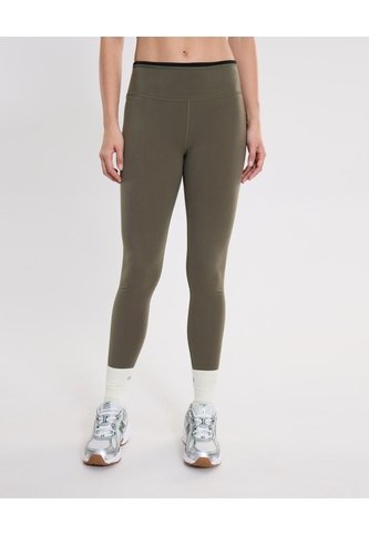 Leggins Regular Pretina Contraste Aerius  Para Mujer Verde Atmos Atmos