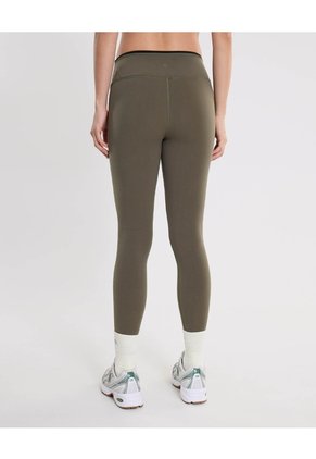 Leggins Regular Pretina Contraste Aerius  Para Mujer Verde Atmos