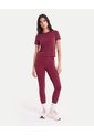 Camiseta Manga Corta Boxy  Para Mujer Vino Atmos de Atmos