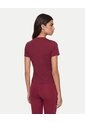 Camiseta Manga Corta Boxy  Para Mujer Vino Atmos de Atmos