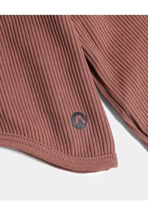 Camiseta Para Mujer Crop Top Color Café Marca Atmos #31090305