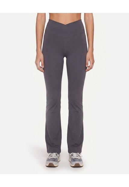 Leggings Flare Pretina Cruzada  Para Mujer Verde Atmos