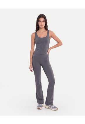 Leggings Flare Pretina Cruzada  Para Mujer Verde Atmos
