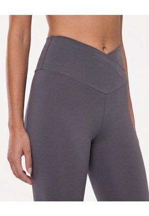Leggings Flare Pretina Cruzada  Para Mujer Verde Atmos