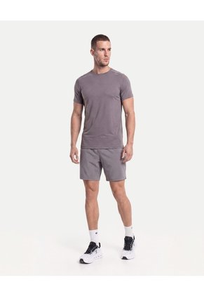 Bermuda Training 7 Pulgadas Con Biker Sabadel  Para Hombre Gris Atmos