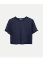 Camiseta Manga Corta En Mesh  Para Mujer Azul Atmos de Atmos