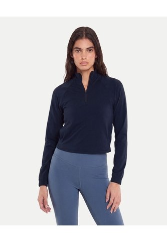 Buzo Deportivo Half Zipper  Para Mujer Azul Atmos Atmos