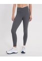 Leggins Pretina Cruzada Aerius Skin  Para Mujer Gris Atmos de Atmos