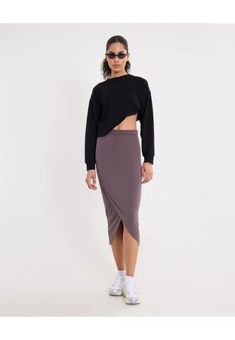 Falda Para Mujer Medio Color Morado Marca Atmos #31140030 Atmos