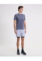 Short Training Largo Con Biker Interno  Para Hombre Gris Atmos de Atmos