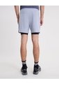 Short Training Largo Con Biker Interno  Para Hombre Gris Atmos de Atmos