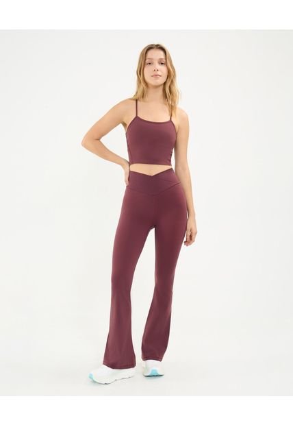 Leggins Para Mujer Largo Color Vino Marca Atmos #31230071
