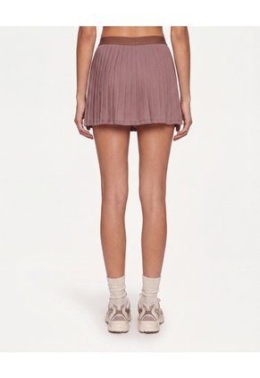 Falda Training Plisada Mesh  Para Mujer Morado Atmos