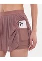 Falda Training Plisada Mesh  Para Mujer Morado Atmos de Atmos