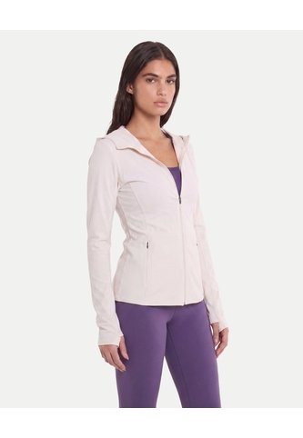 Chaqueta Hoodie Training Aeroflow  Para Mujer Blanco Atmos Atmos