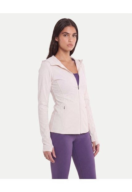 Chaqueta Hoodie Training Aeroflow  Para Mujer Blanco Atmos