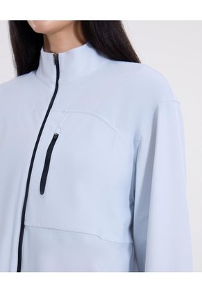 Chaqueta Full Zipper Hooka  Para Mujer Azul Atmos