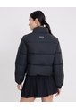 Chaqueta Acolchada Cuello Alto  Para Mujer Negro Atmos de Atmos
