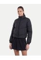 Chaqueta Acolchada Cuello Alto  Para Mujer Negro Atmos de Atmos
