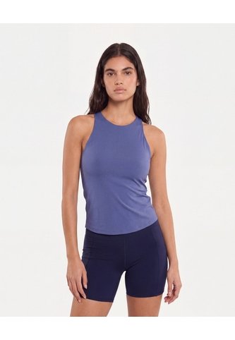 Camiseta Con Abertura Espalda  Para Mujer Azul Atmos Atmos