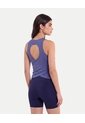 Camiseta Con Abertura Espalda  Para Mujer Azul Atmos de Atmos